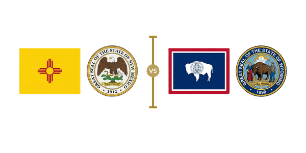 Comparativa visual LLC Wyoming vs Nuevo México para no residentes