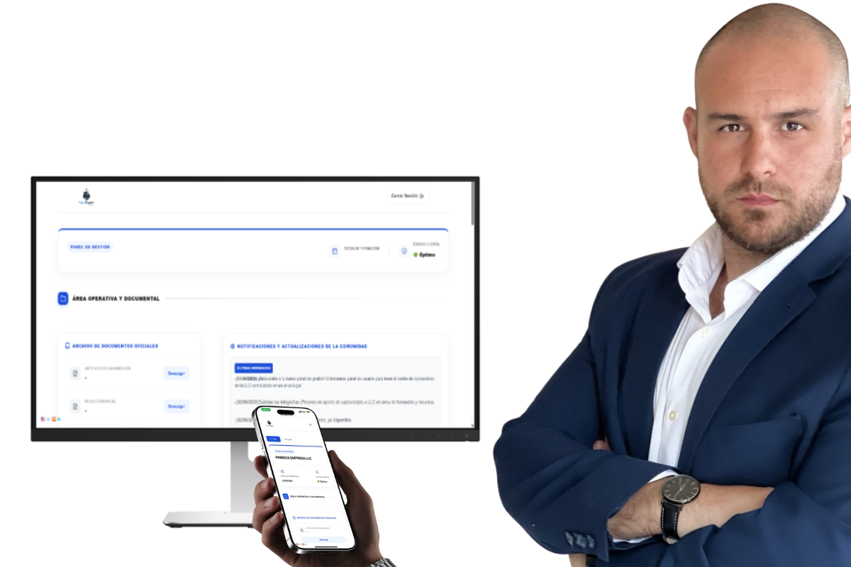 CEO de TuLLCDigital mostrando el Panel de Socio