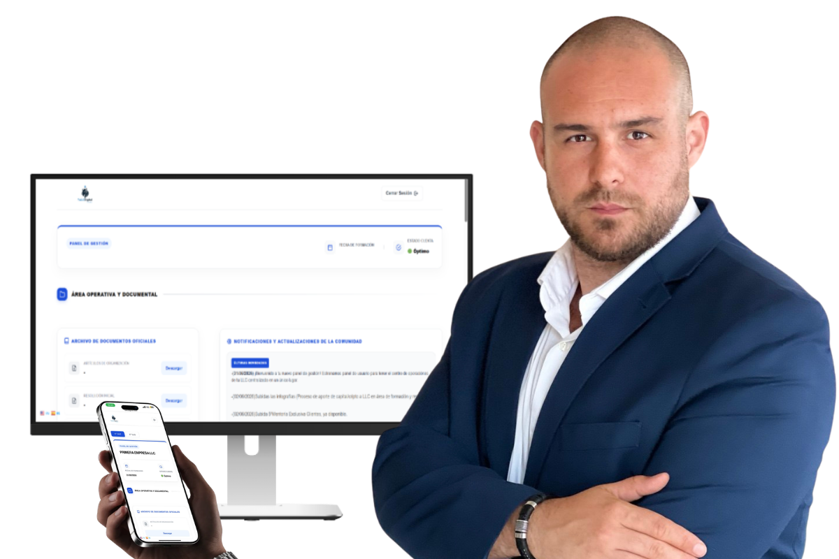 CEO de TuLLCDigital mostrando el Panel de Socio